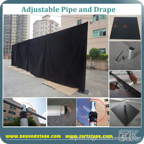 Aluminum Pipe and Drape for Black Stage Backdrop Frame